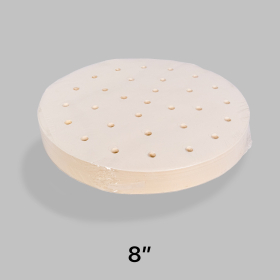 圆形白色蒸笼纸 8寸 - 2000/箱