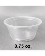 塑料透明调料杯 0.75 oz. (非套装) - 2000/箱