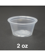 2 oz. Clear Plastic Portion Cup (Not Combo) - 2000/Case