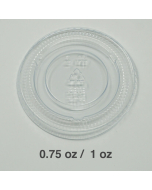 Plastic Lid for 0.75 to 1oz. Plastic Portion Cup - 2000/Case