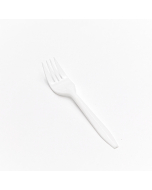 6" 中式白色塑料叉子 - 550/箱