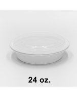 SD 24oz. 圆形白色塑料餐盒套装 (723) - 150套/箱