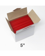 小号红色塑料咖啡搅拌棒5" - 8500/箱
