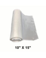 Clear Plastic Produce Bag 10" X 15" 15mic 8 lbs - 4/Case