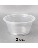 Dart 2 oz. Clear Plastic Portion Cup (Not Combo) - 2500/Case