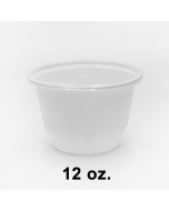 SR 12 oz. 圆形白色塑料碗套装 (B12) - 240套/箱
