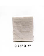 FH 9 3/4" X 7" 白色短折纸巾 - 4000/箱