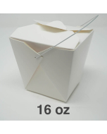 16 oz. Paper Take-Out Food Pail With Handle - 500/Case