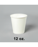 White Paper Coffee Cups 12 oz. - 1000/Case