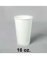 White Paper Coffee Cups 16 oz. - 1000/Case