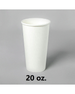 White Paper Coffee Cups 20 oz. - 500/Case