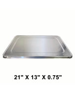 WS Full Size 21" X 13" X 0.75" 长方形锡纸盘盖 - 40/箱
