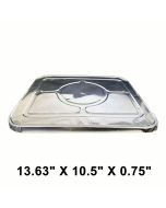 WS Half Size 13.63" X 10.5" X 0.75" 长方形锡纸盘盖 - 100/箱