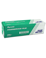 Reynolds 18" X 2000' Clear Plastic Food Wrap with Serrated Cutter 914M