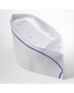 WS White w/ Blue Strip Paper Forage Cap - 1000/Case